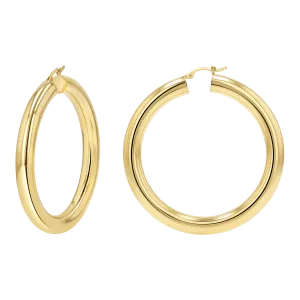 6mm Grand Tube Hoop Earrings