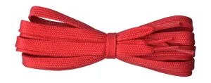 8 mm Flat Red Cotton Trainer Shoelaces