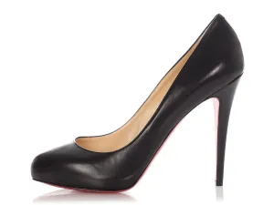 Christian Louboutin Black Leather Pumps