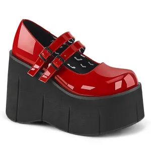 Demonia KERA-08 | Red Patent Leather Mary Janes