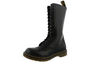 Dr. Martens Women's 1914 Smooth Leather AirWair Air Cushion Sole Durable 14 Eye Tall Boots