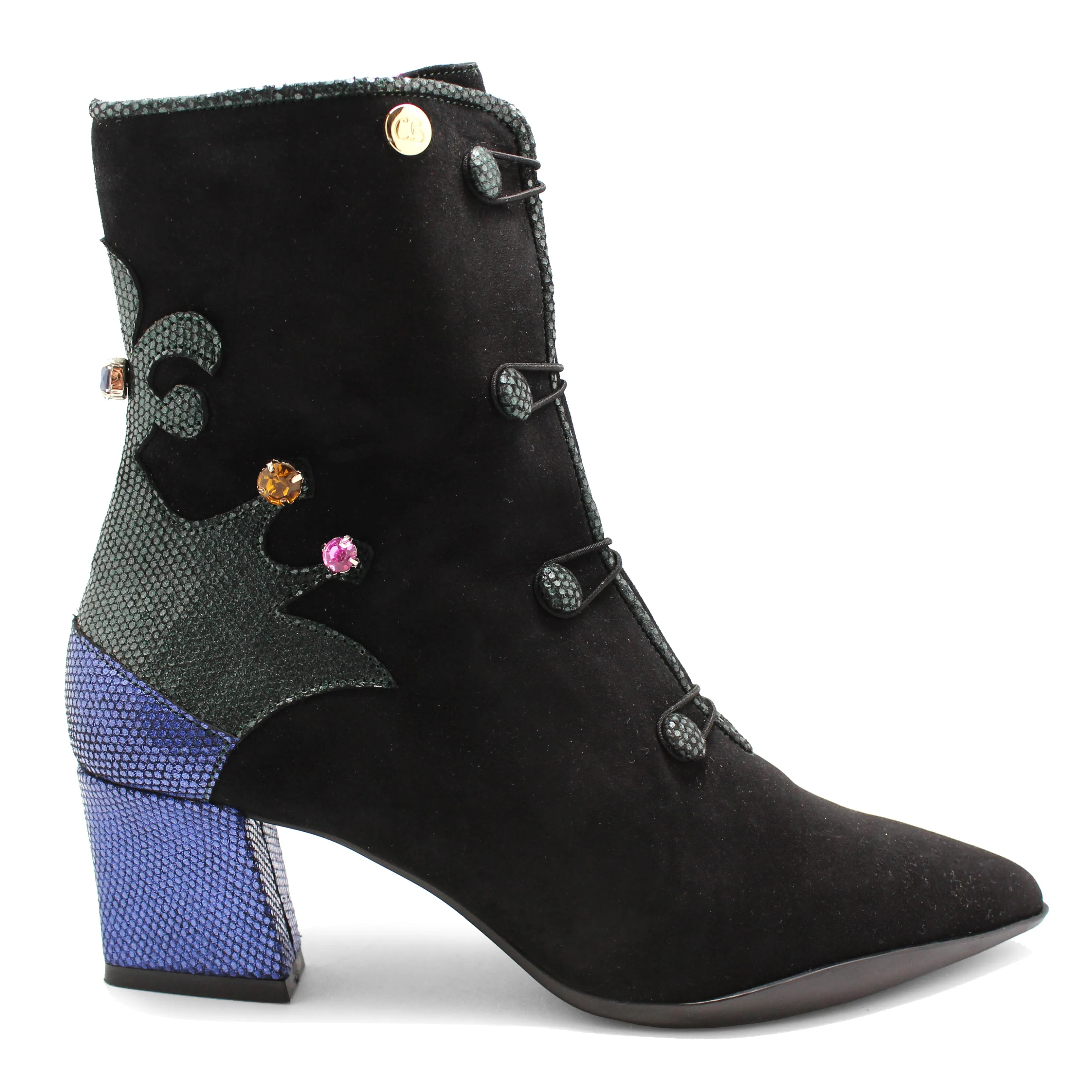 Emperor-Black suede ankle boot