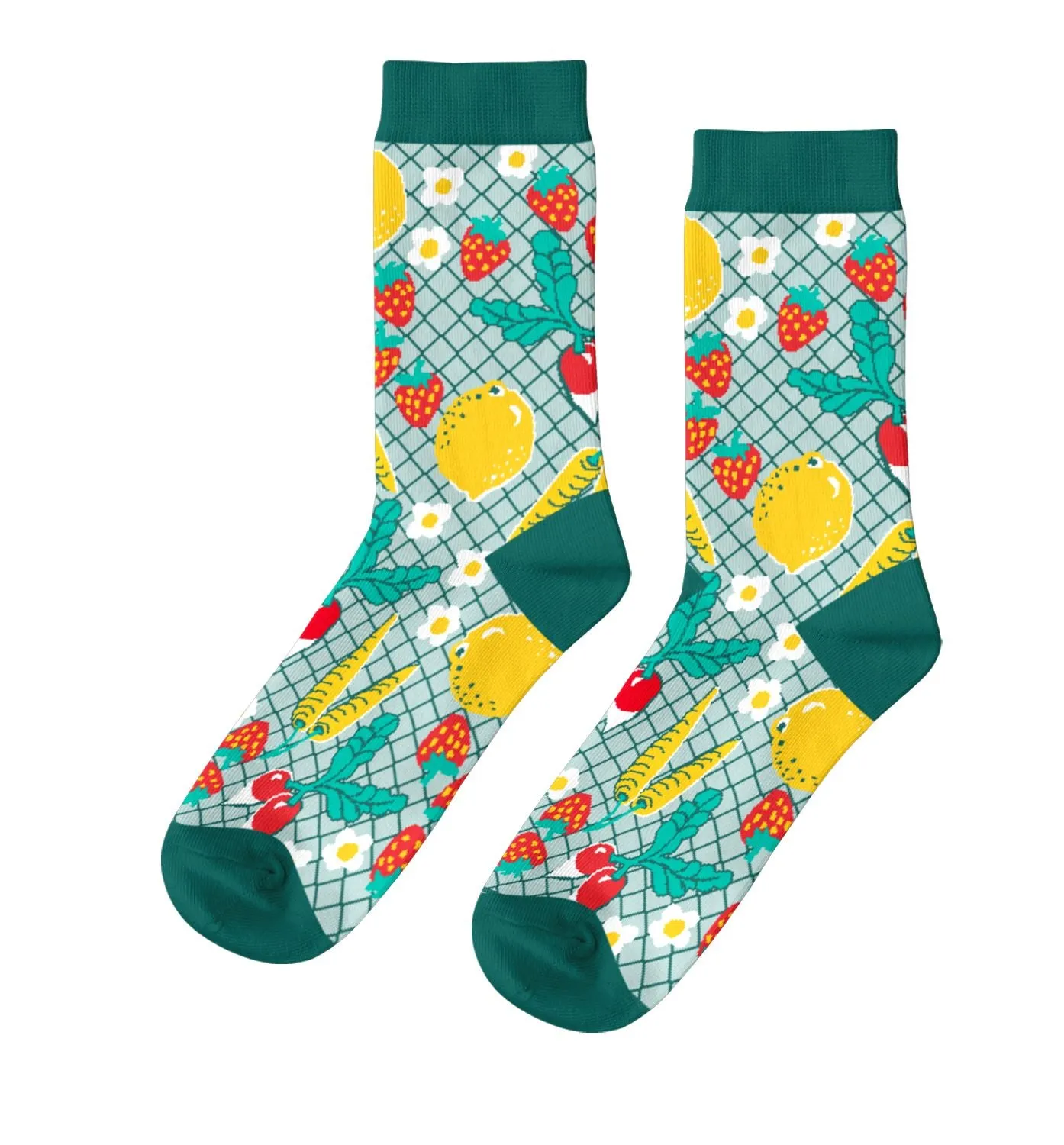 Farmers' Market Crew Socks - Small