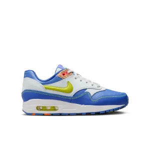 Grade School Nike Air Max 1 Astronomy Blue Photon Dust Total Orange Volt HJ9236-488