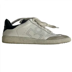 Isabel Marant £380 White Leather Bryce Trainers 38