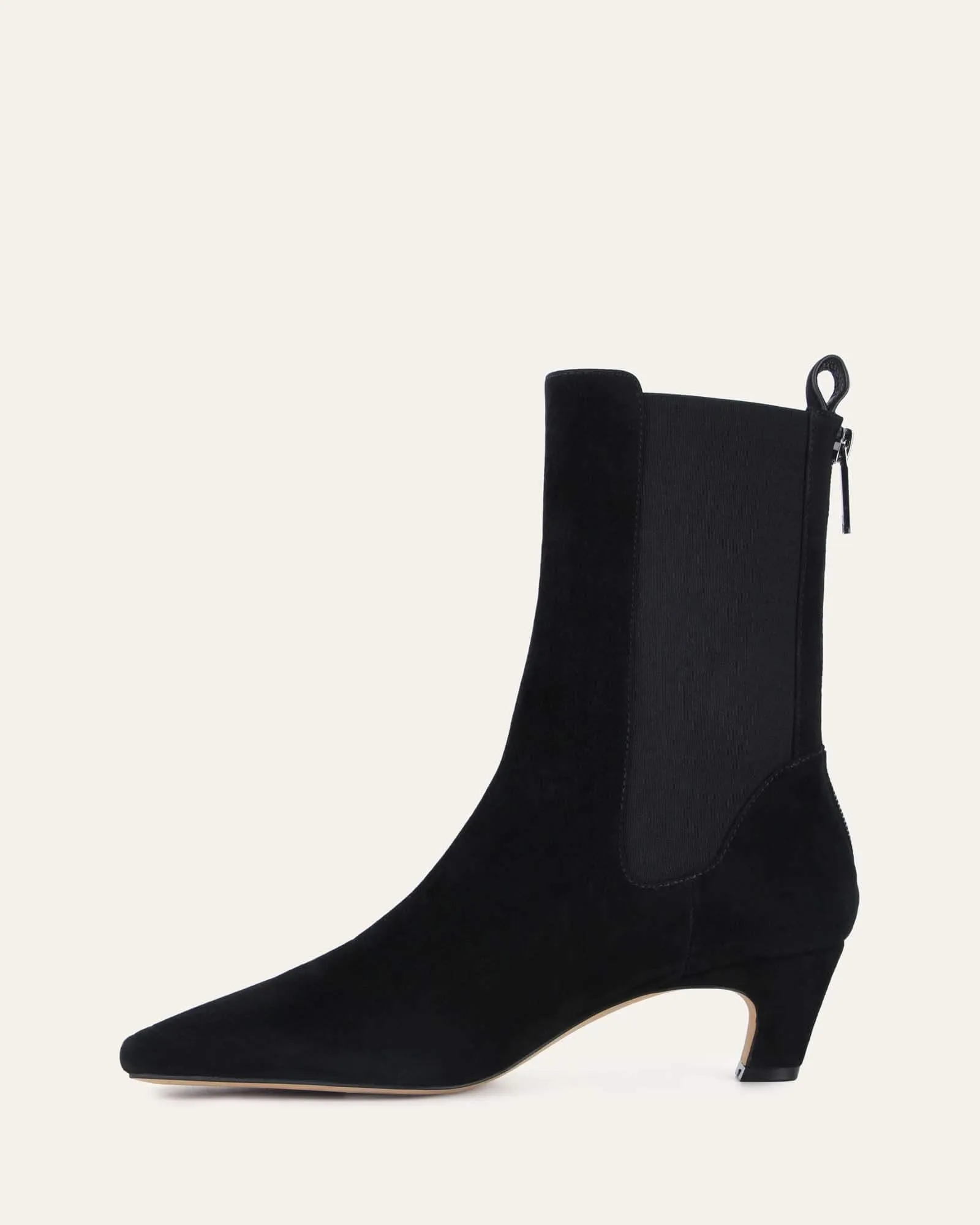 KACEY MID ANKLE BOOTS BLACK SUEDE