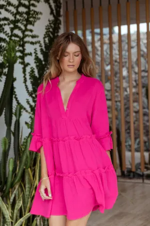 MALIBU Dress Hot Pink