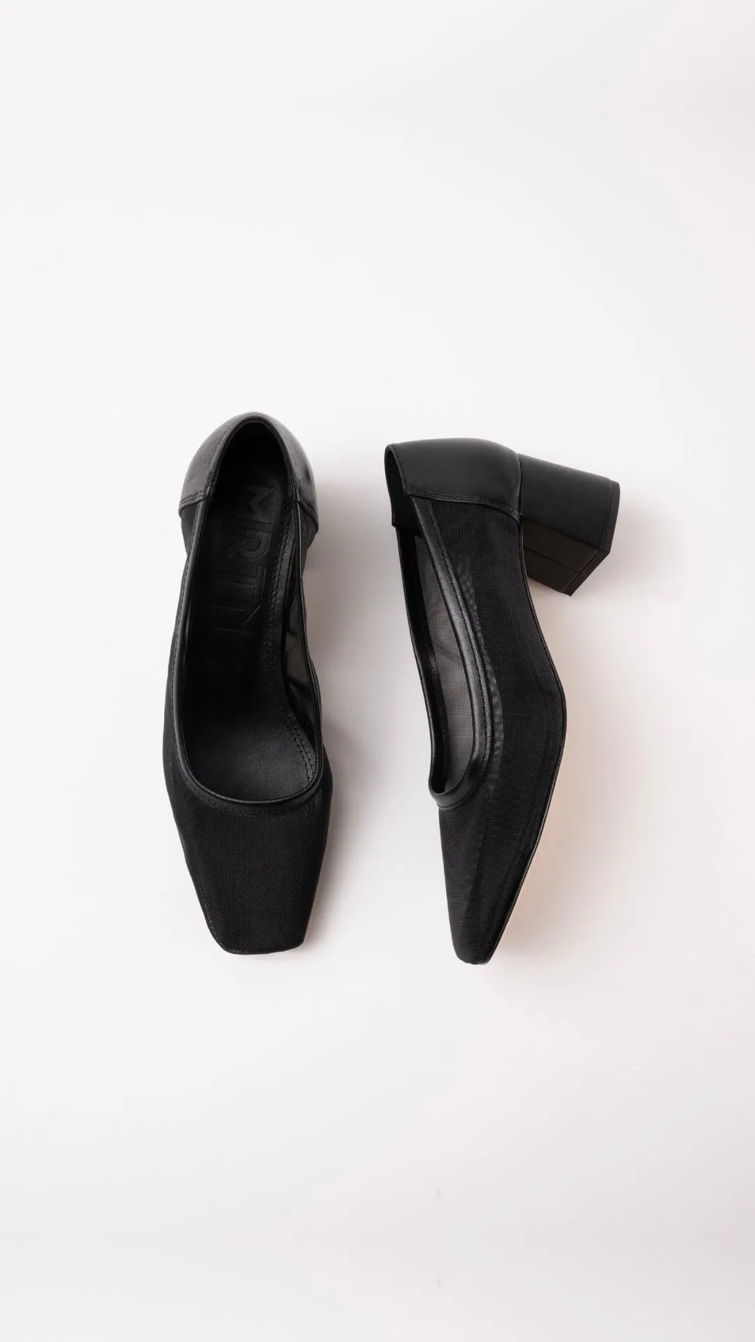 NOVA BALLES - Black Tulle Pumps