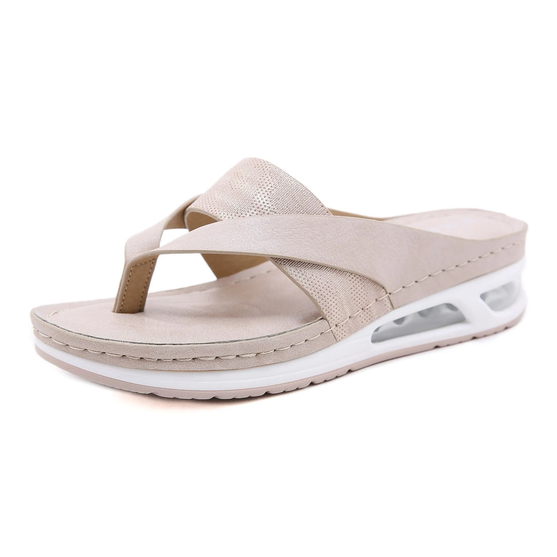 OCW Summer Women Slippers Thick Sole Soft Beach Casual Flip Flops