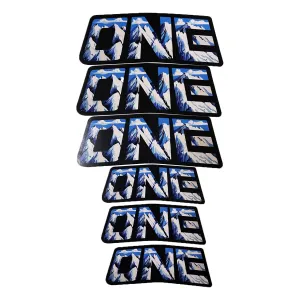 ONE MOUNTAIN Sticker Pack / Two sizes included / 6 total; 3"- 5", 3"- 3.5"