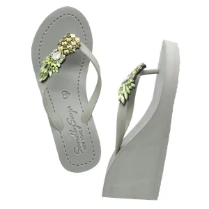 Pineapple - Women's High Wedge