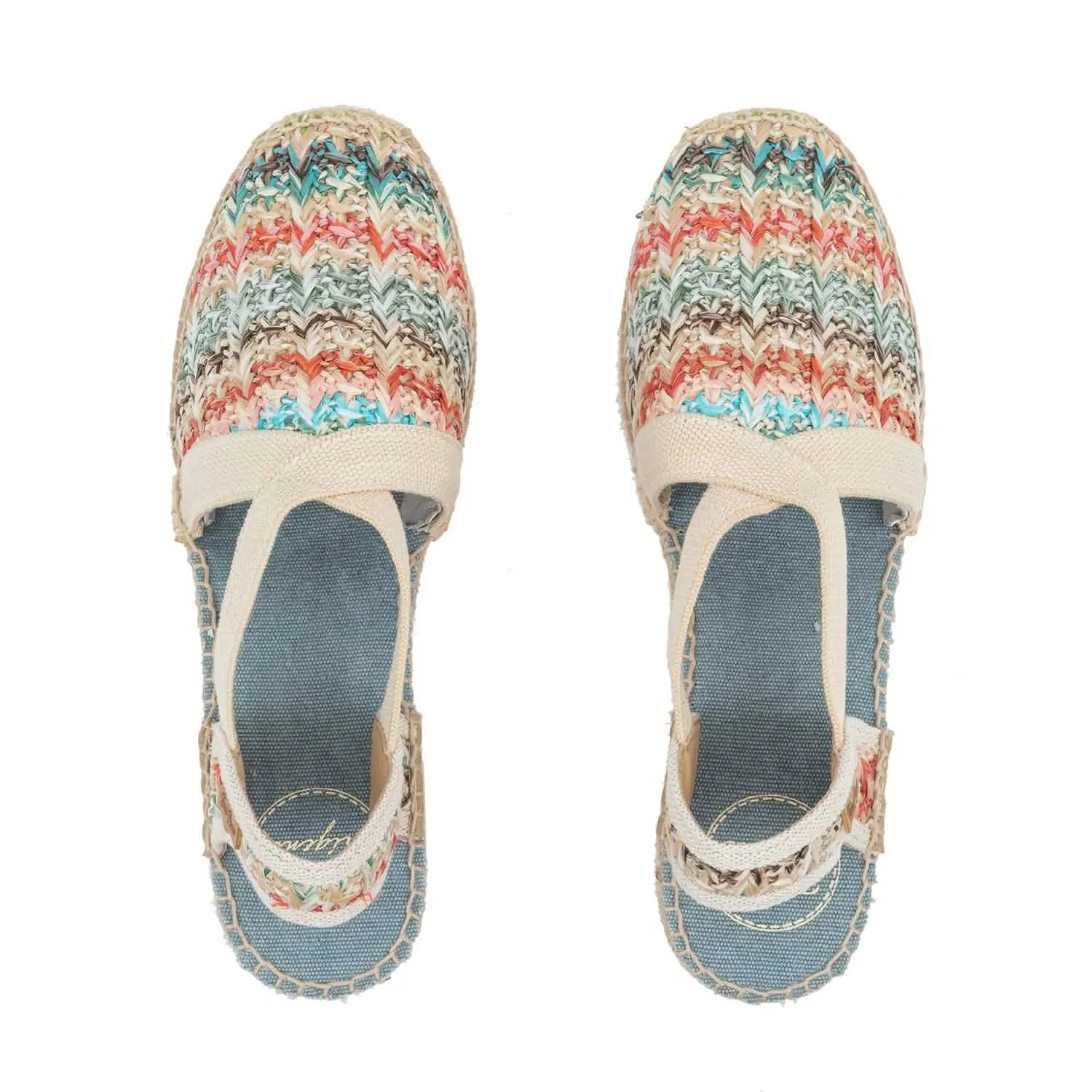 plain Cotton Blend Wedge Espadrille for Women - Terra-HK