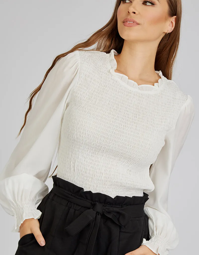 Scrunch Bodice Blouse