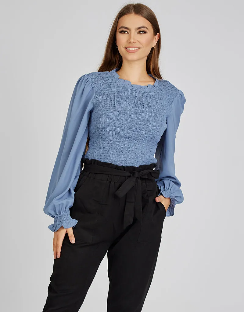 Scrunch Bodice Blouse