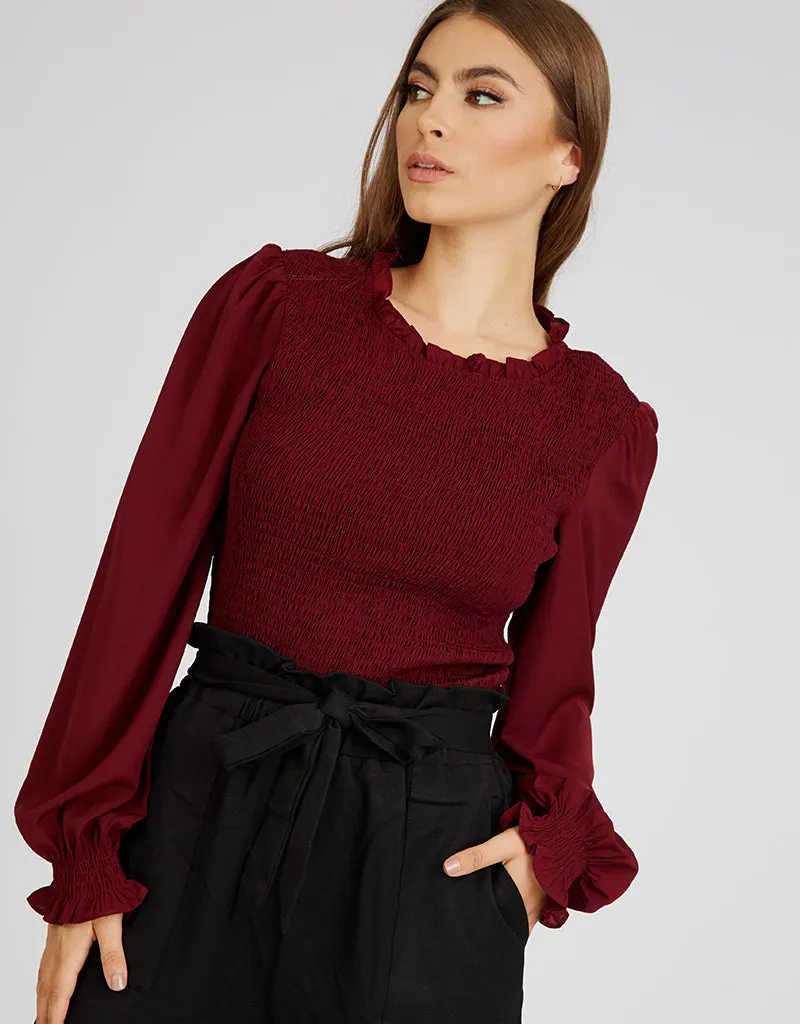 Scrunch Bodice Blouse