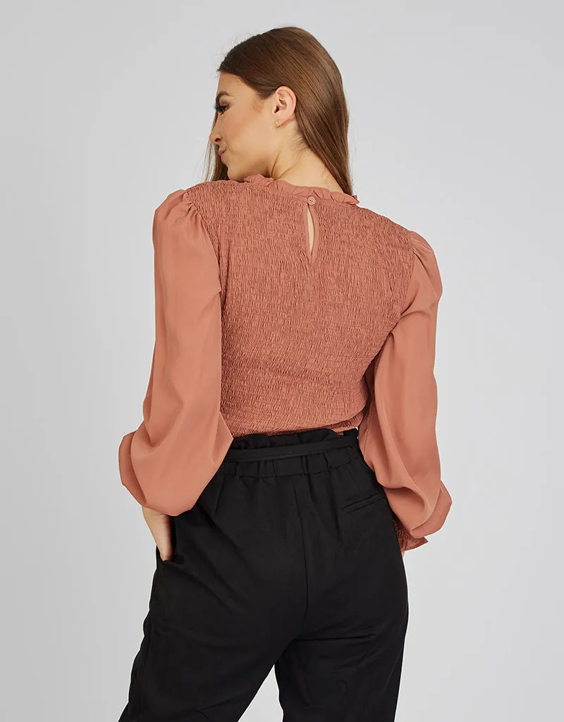 Scrunch Bodice Blouse