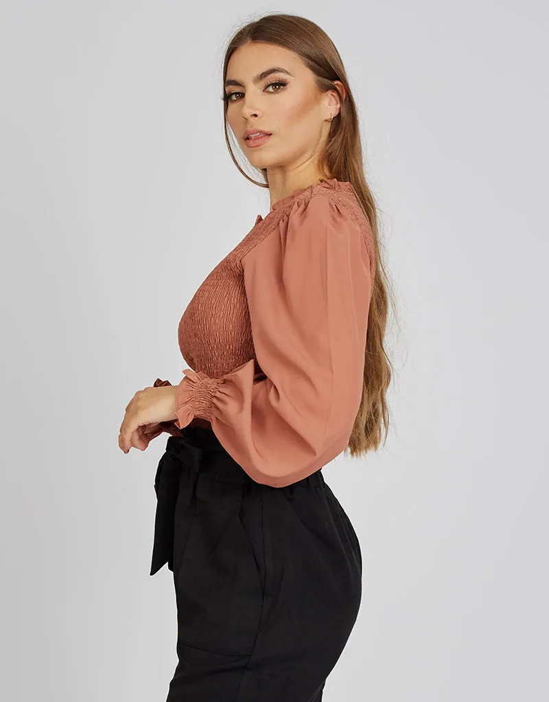 Scrunch Bodice Blouse