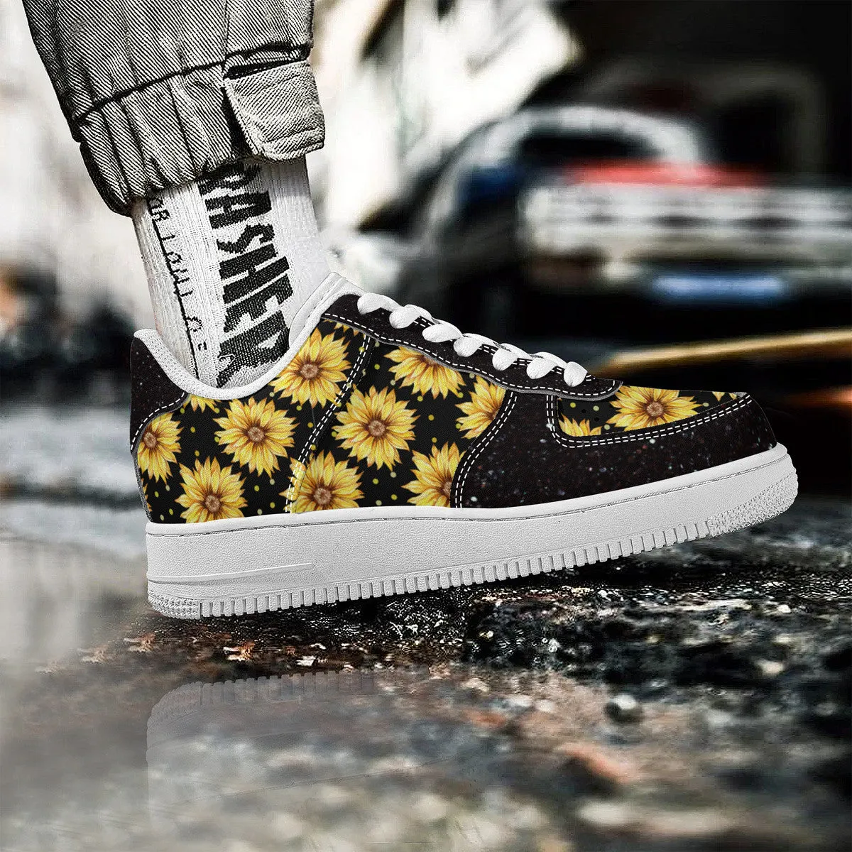 Sunflower Pattern | Custom Cool Shoes | Shoe Zero