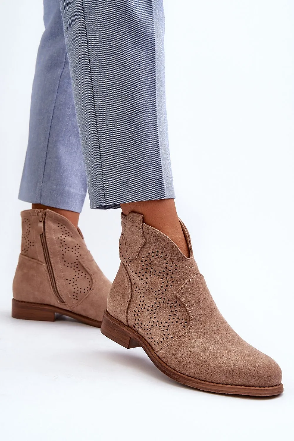 TEEK - Suede Standard Ankle Booties